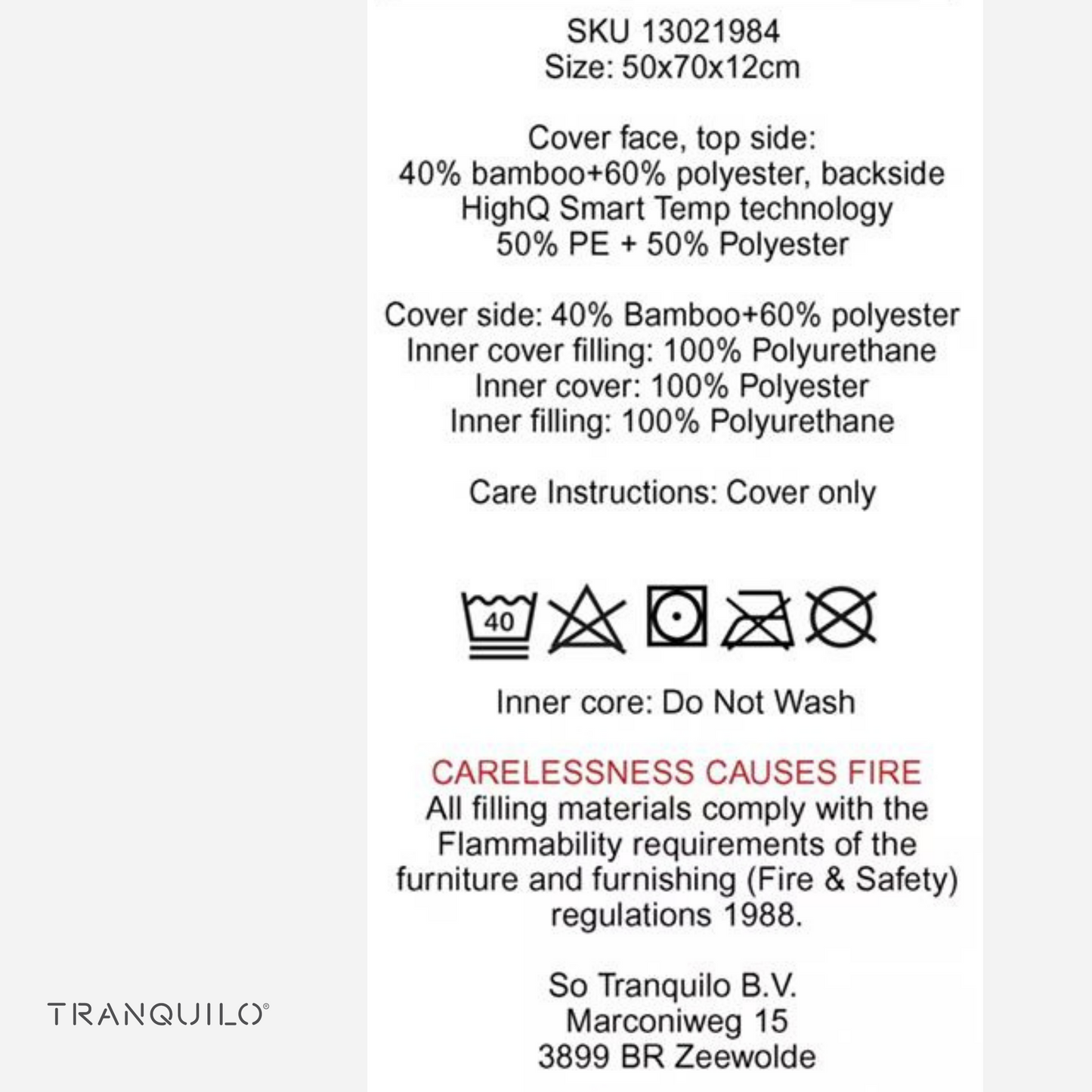 Tranquilo kussenhoes